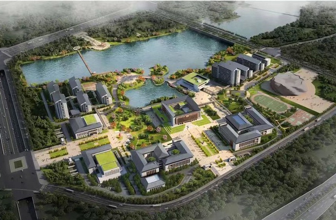 由市政遠大公司提供裝配式PC構件的中共南昌市委黨校遷建項目主體建筑全面封頂 由市政遠大公司提供裝配式PC構件的中共南昌市委黨校遷建項目主體建筑全面封頂